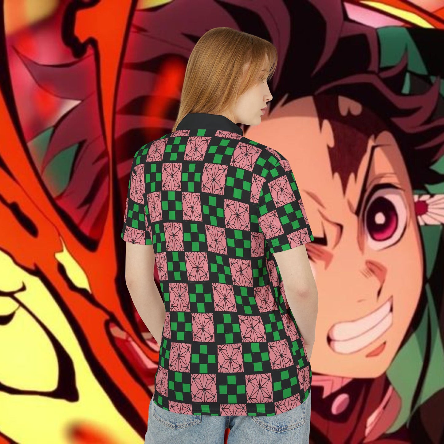 Slayer Kimono 2 Unisex Polo Shirt, Stylish Summer Wear, Casual Polo, Gift for Him/Her, Weekend Outing Top, Vibrant Fashion