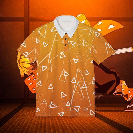 Slayer Kimono 4 Unisex Polo Shirt, Stylish Summer Wear, Casual Polo, Gift for Him/Her, Weekend Outing Top, Vibrant Fashion