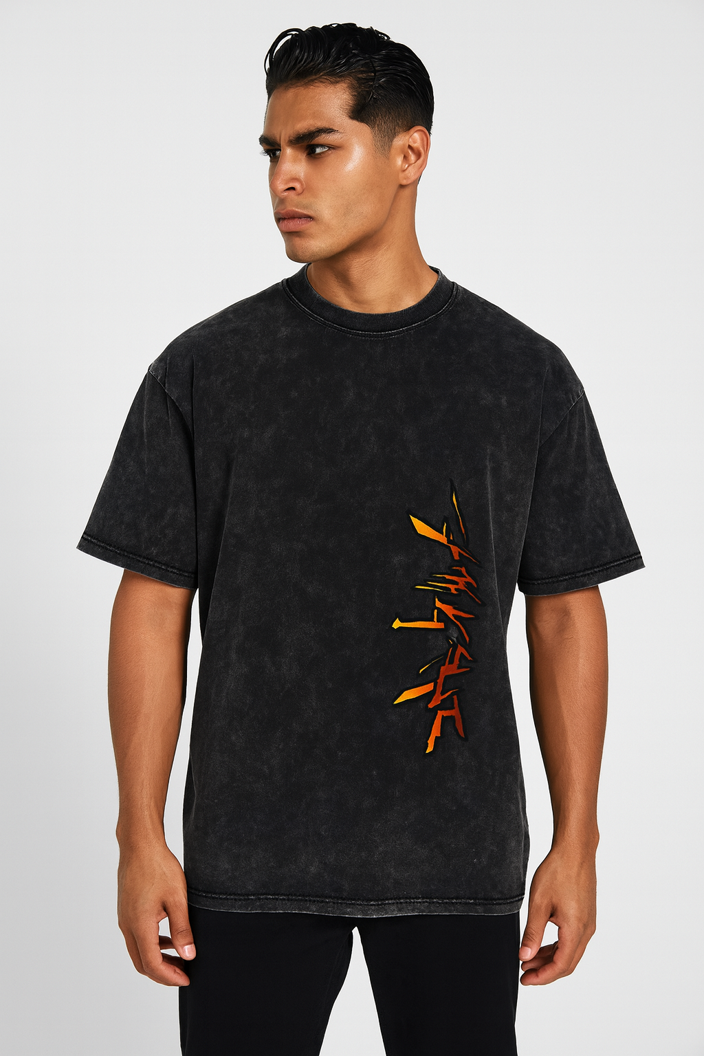 Unit 01 Race Snow Washed Oversized Cotton T-Shirt