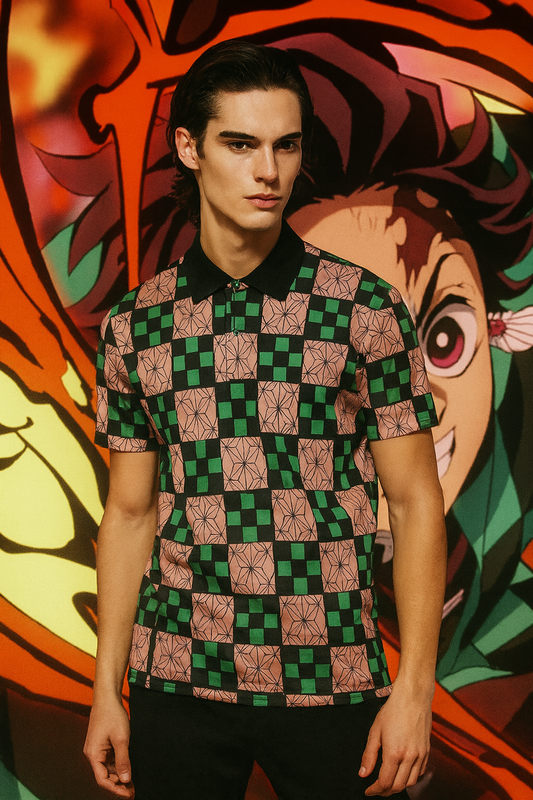 Slayer Kimono 2 Unisex Polo Shirt, Stylish Summer Wear, Casual Polo, Gift for Him/Her, Weekend Outing Top, Vibrant Fashion