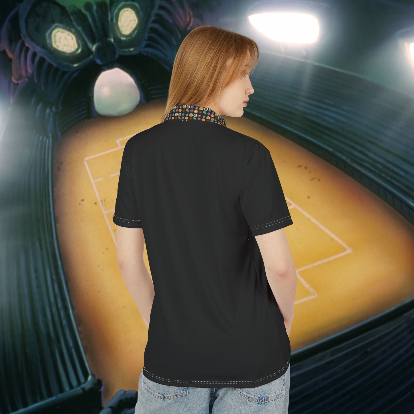 Kanto Gym Leader Unisex Polo Shirt, Stylish Summer Wear, Casual Polo, Gift for Him/Her, Weekend Outing Top, Vibrant Fashion