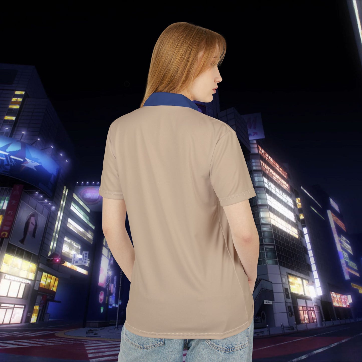 Nanami Stylish Unisex Polo Shirt, Casual Wear, Summer Vibes, Unique Gift, Fashion Statement, Everyday Comfort