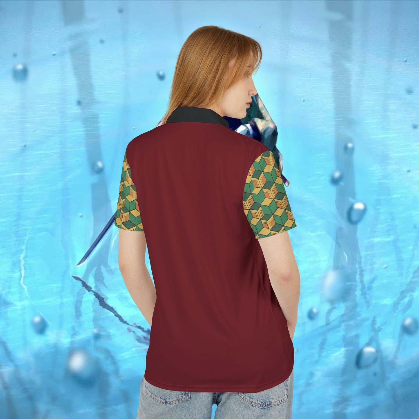 Slayer Gi Kimono Unisex Polo Shirt, Stylish Summer Wear, Casual Polo, Gift for Him/Her, Weekend Outing Top, Vibrant Fashion